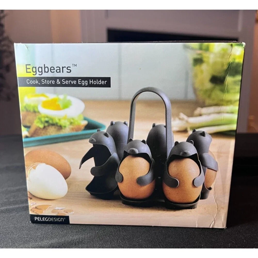Eggbears - Cook, Serve, Store Egg Holder - 6 eggs (NEW)